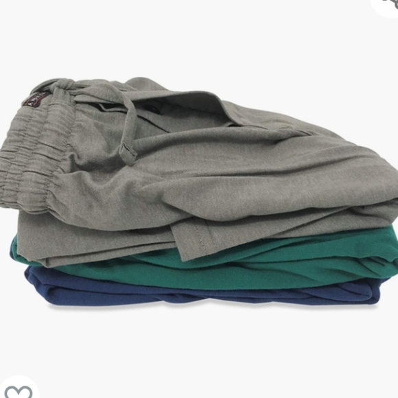 Andrew Scott Men's 3 Pack Soft & Light Cotton Drawstring Yoga Lounge shorts - Picture 5 of 6